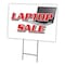 Signmission Laptop Sale Yard Sign & Stake outdoor plastic coroplast window, C-1824 Laptop Sale C-1824 Laptop Sale - alternate 1
